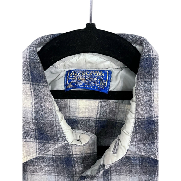 Pendleton Wool Long Sleeve Plaid Flannel Button Down Shirt Size Medium Casual - Picture 2 of 5